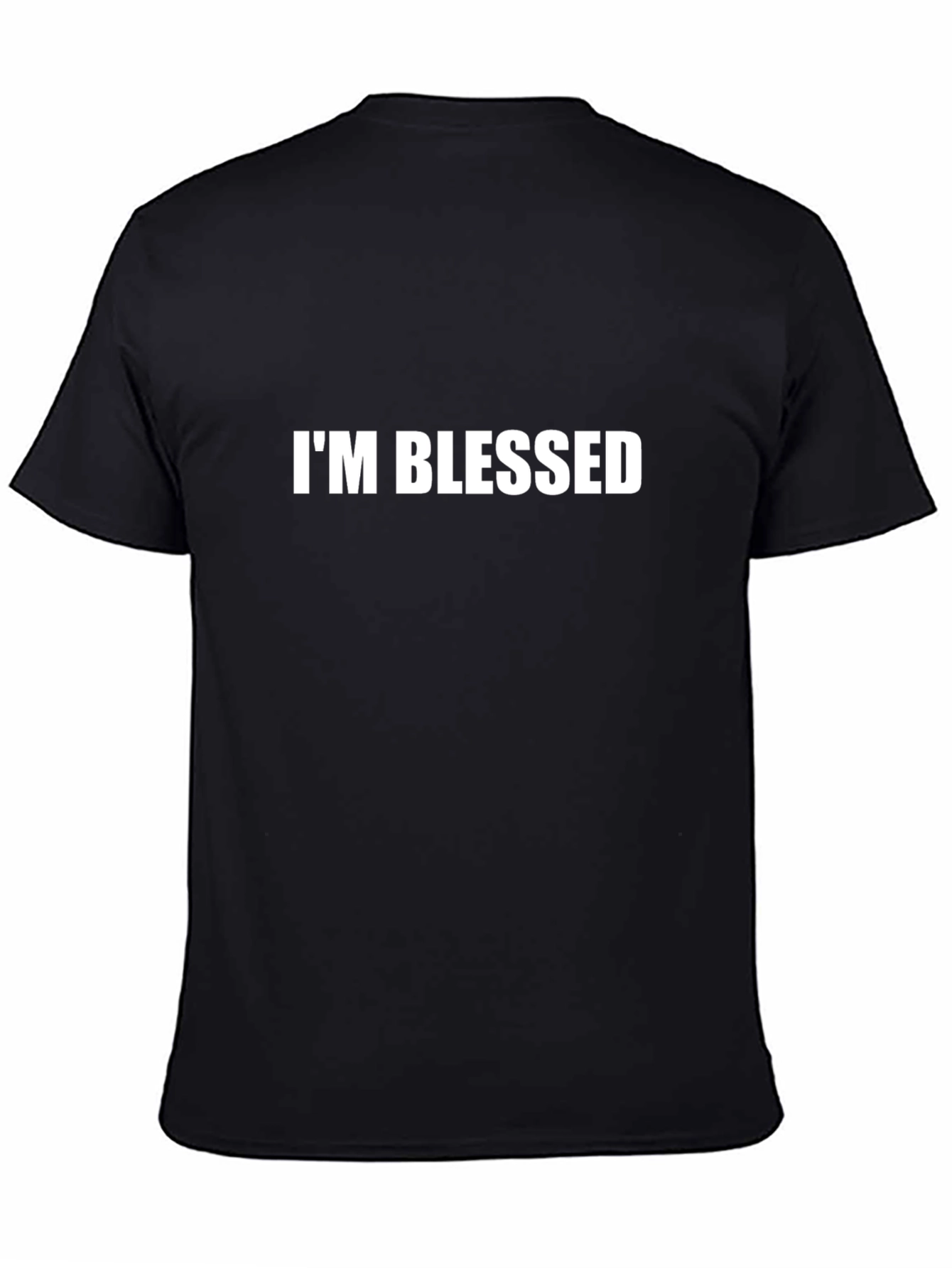 Camiseta Negra Im Blessed para Hombre