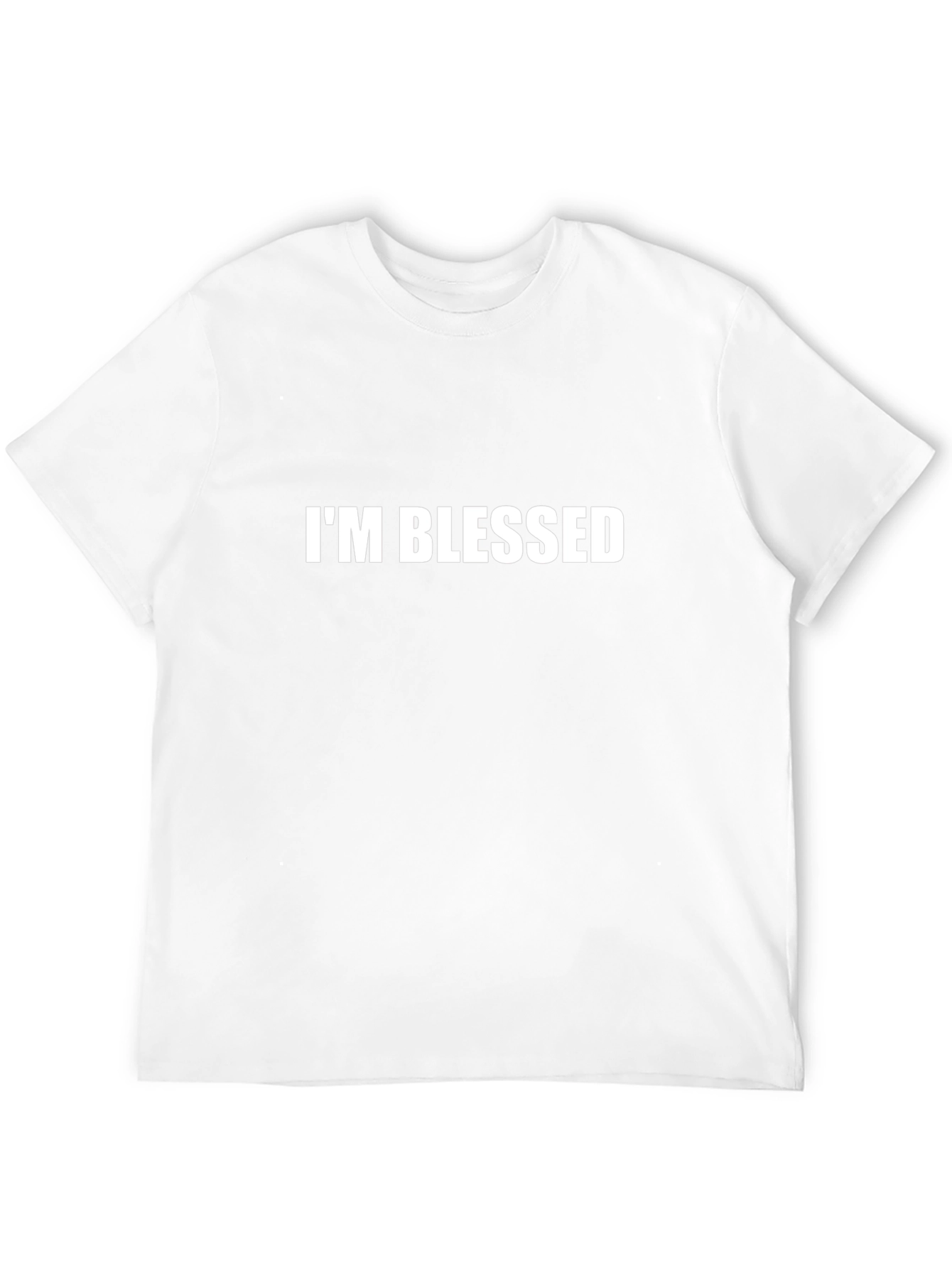 Camiseta Negra Im Blessed para Hombre