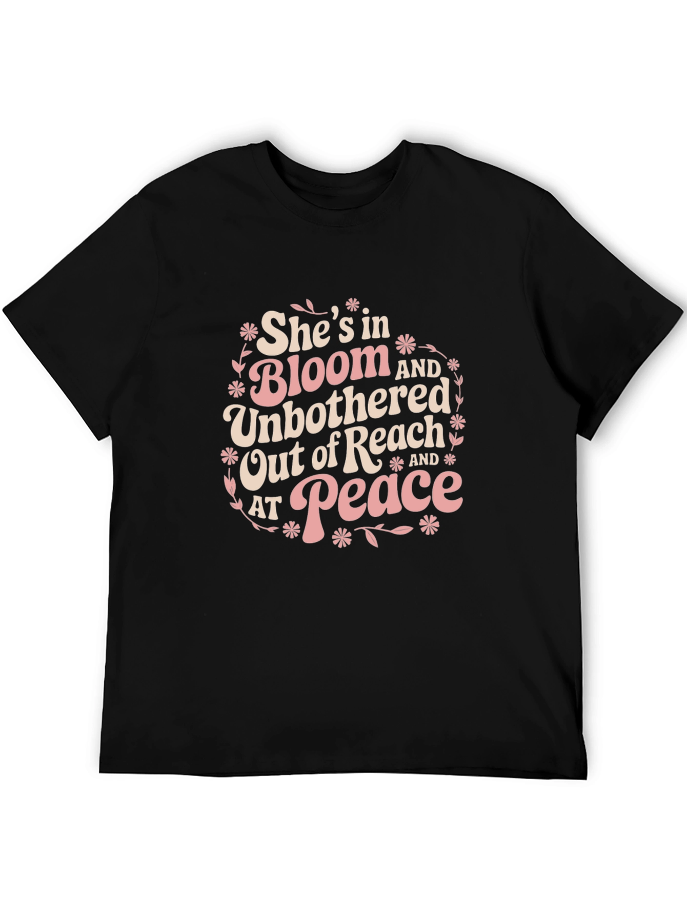 Camiseta Negra: Shes in Bloom