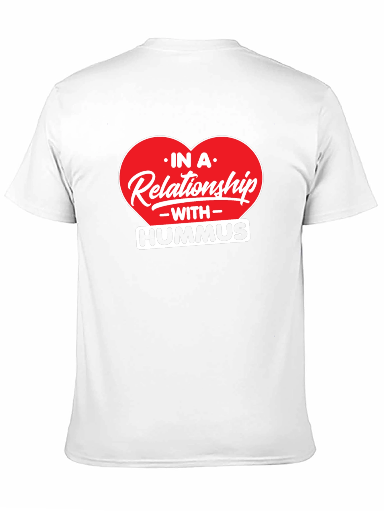 Camiseta Negra En una Relación con Hummus