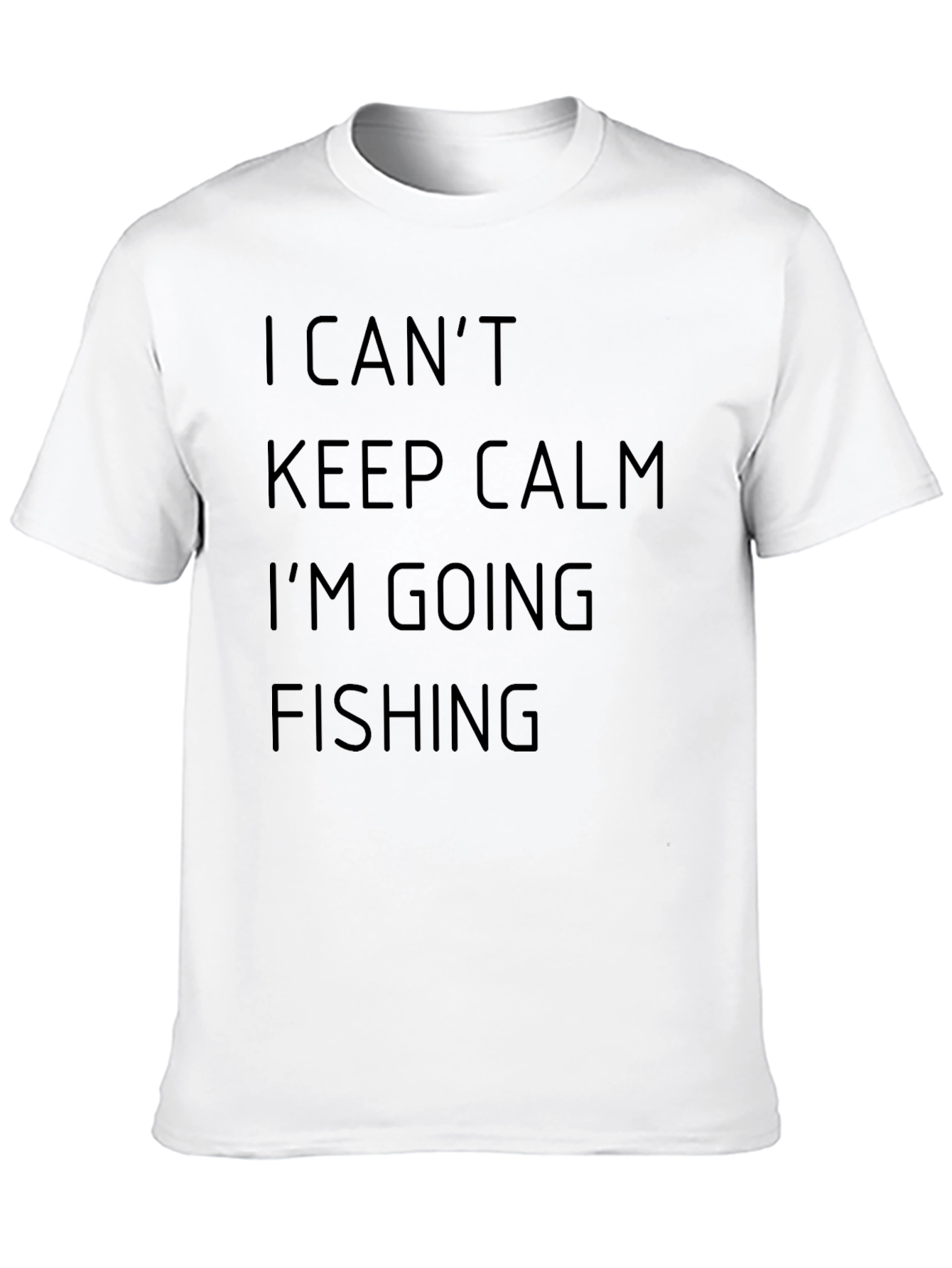 Camiseta Negra I Cant Keep Calm Im Going Fishing