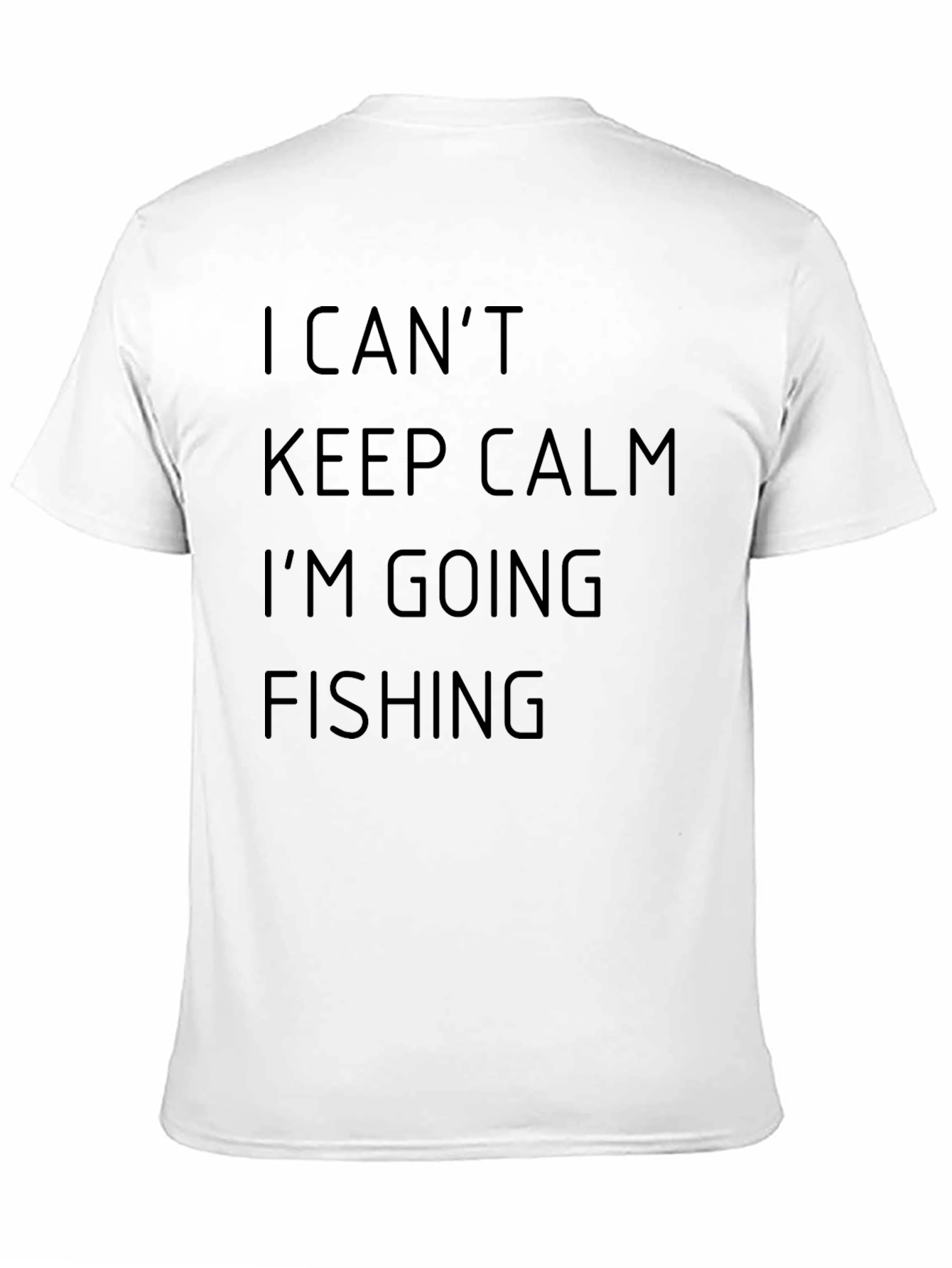 Camiseta Negra I Cant Keep Calm Im Going Fishing