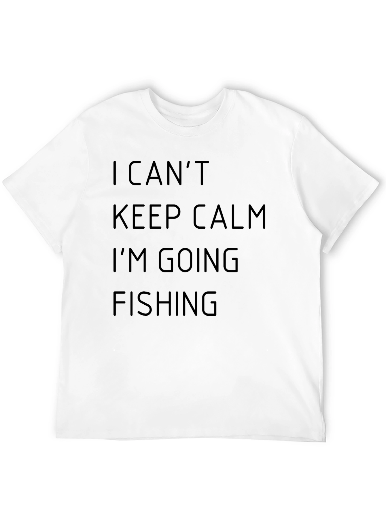 Camiseta Negra I Cant Keep Calm Im Going Fishing