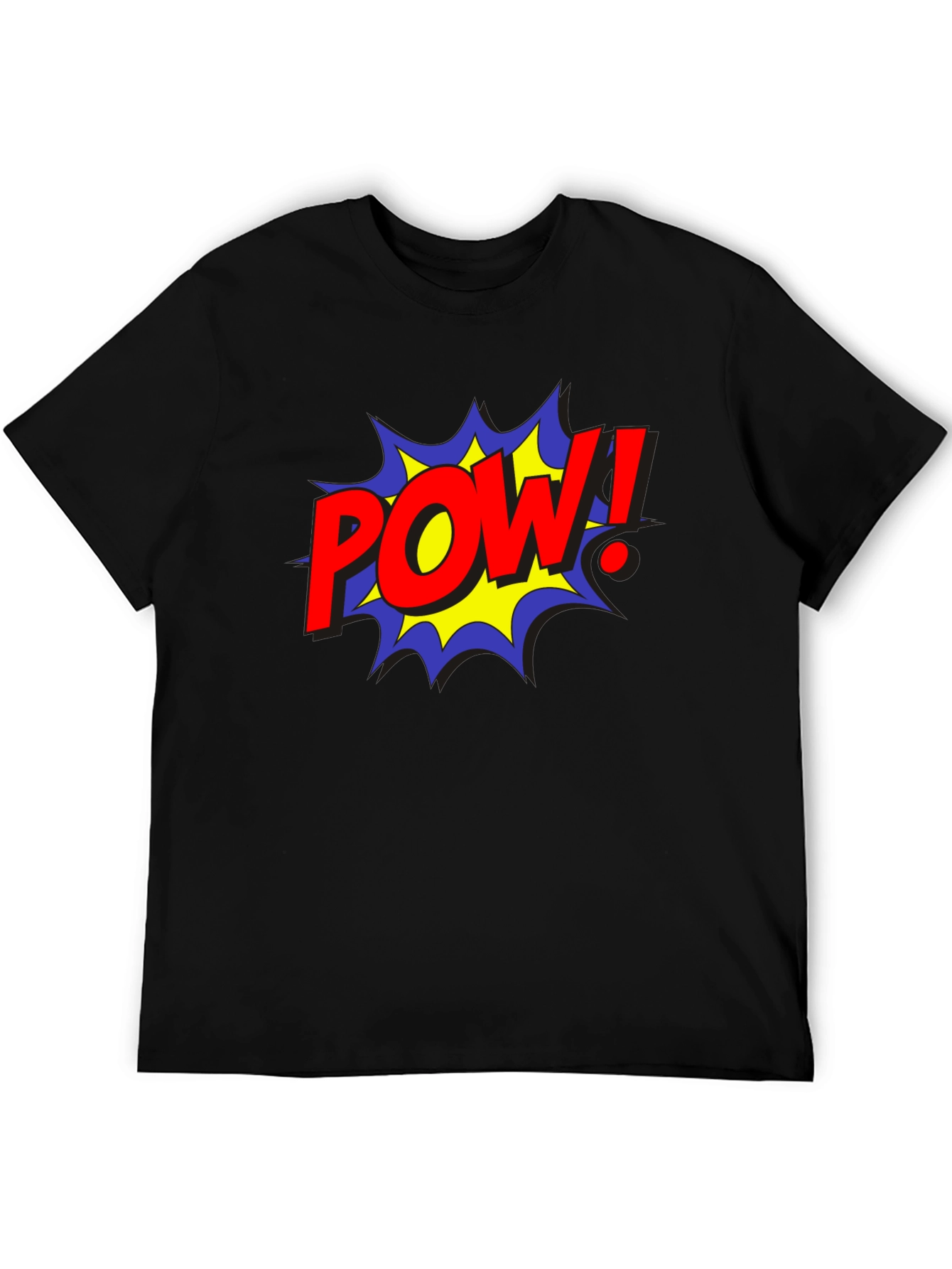 Camiseta Negra Estilo Cómic ¡POW!