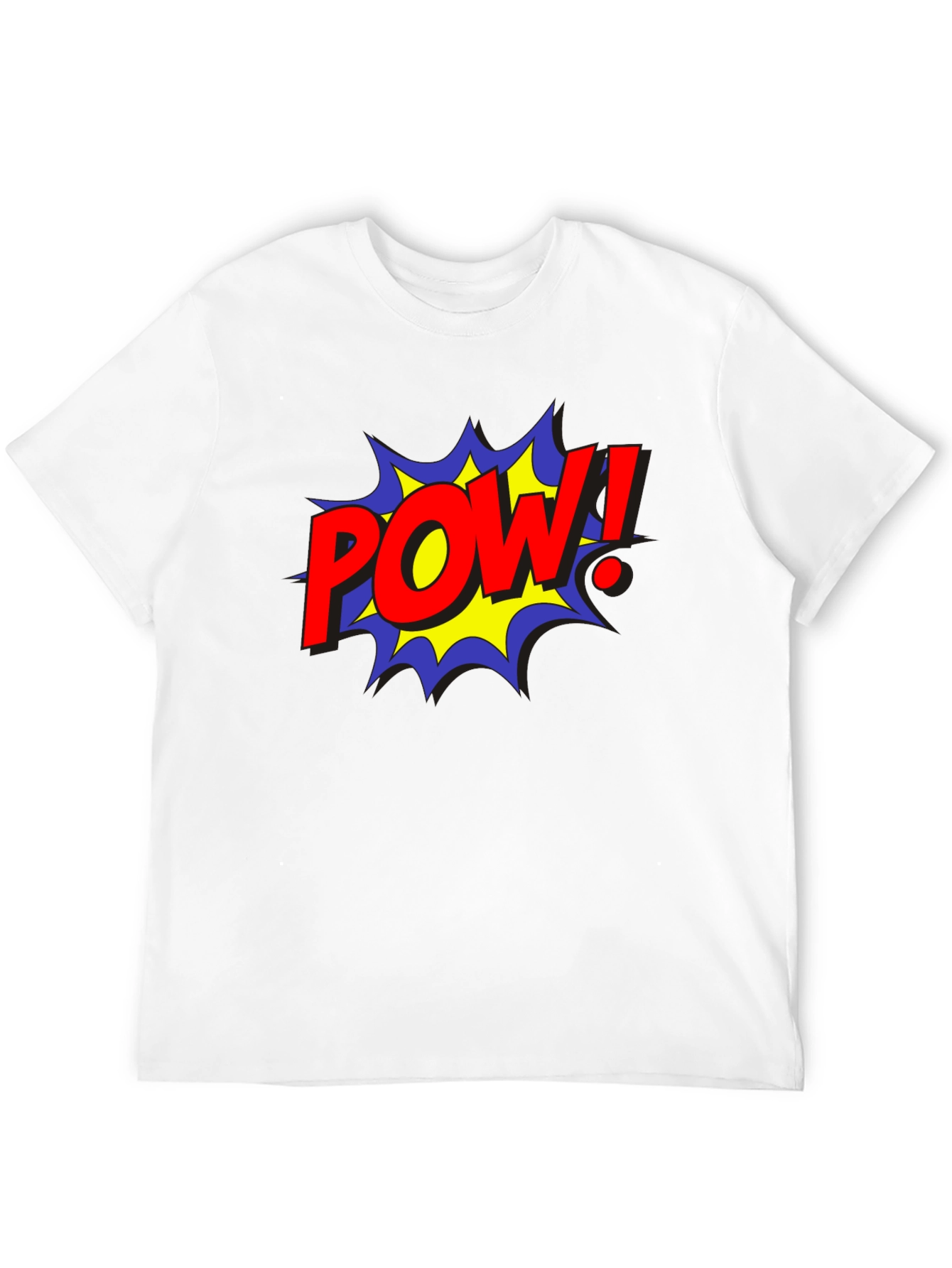 Camiseta Negra Estilo Cómic ¡POW!