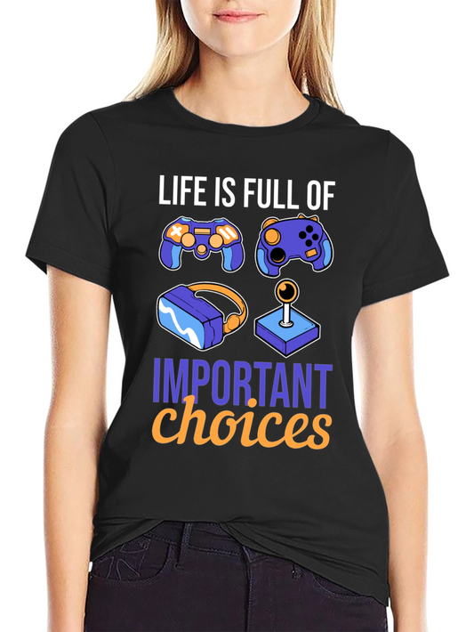 Camiseta Gamer Decisiones Importantes