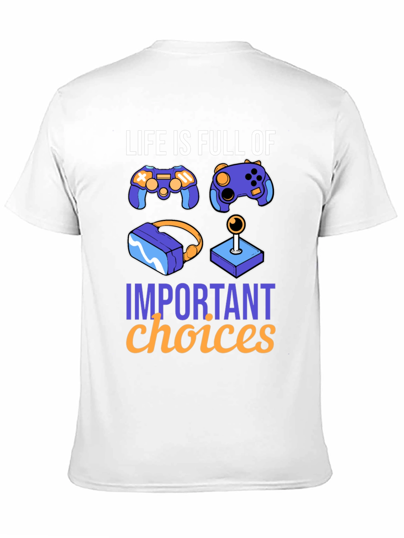 Camiseta Gamer Decisiones Importantes