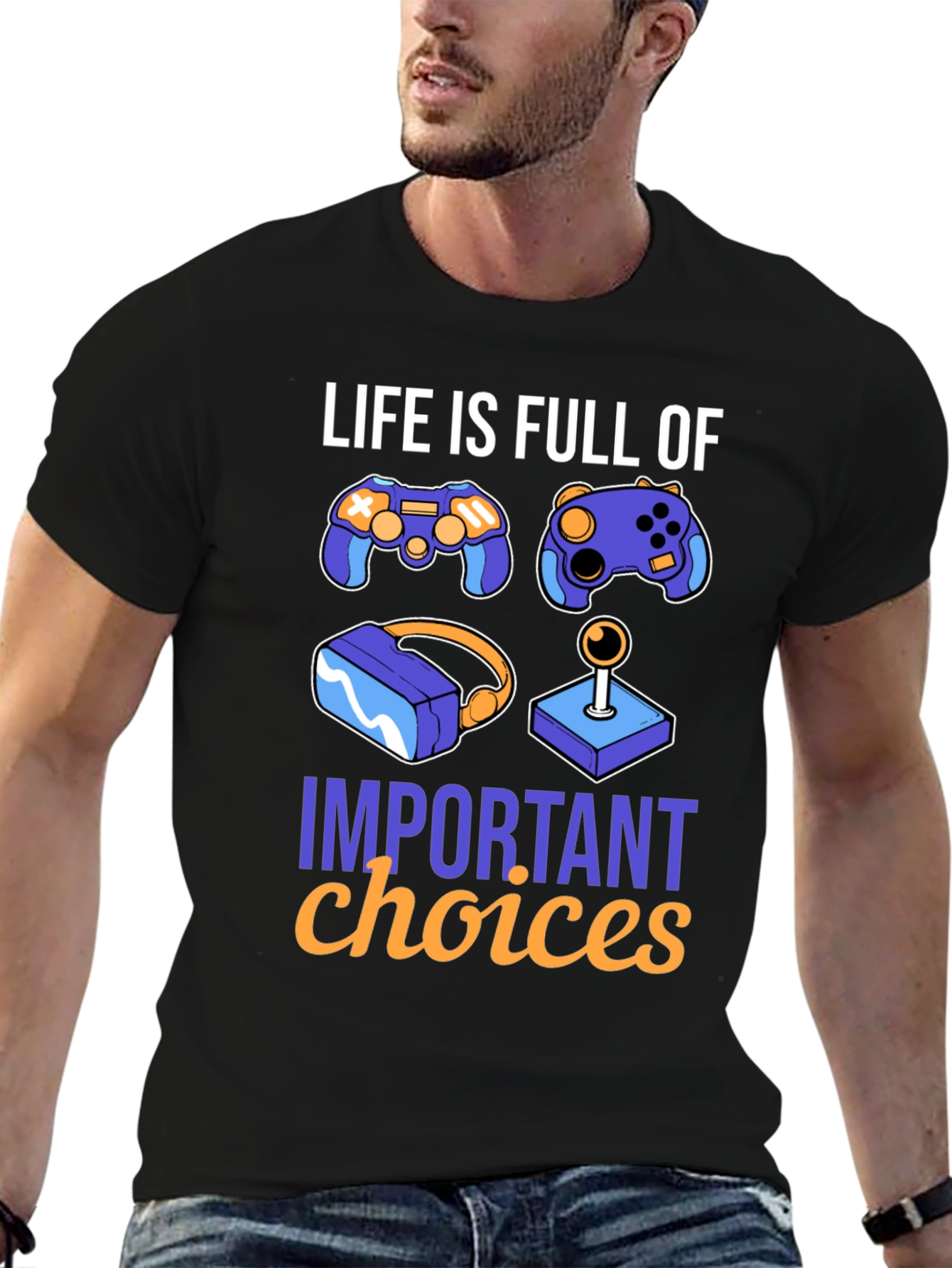 Camiseta Gamer Decisiones Importantes
