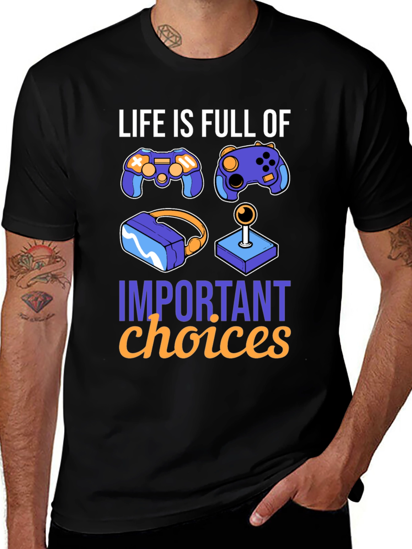 Camiseta Gamer Decisiones Importantes