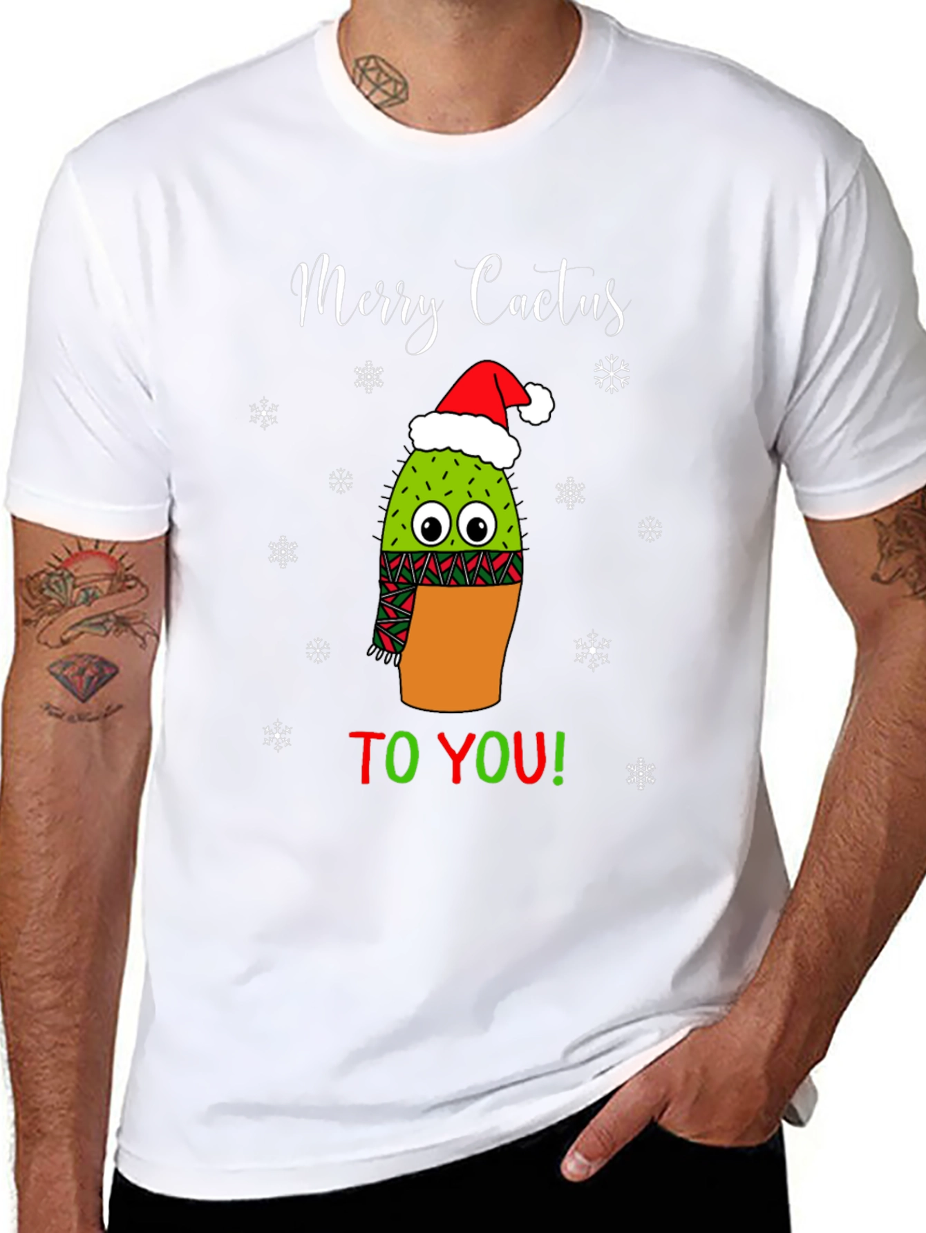 Camiseta Navideña Merry Cactus