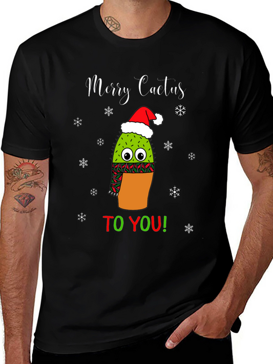 Camiseta Navideña Merry Cactus