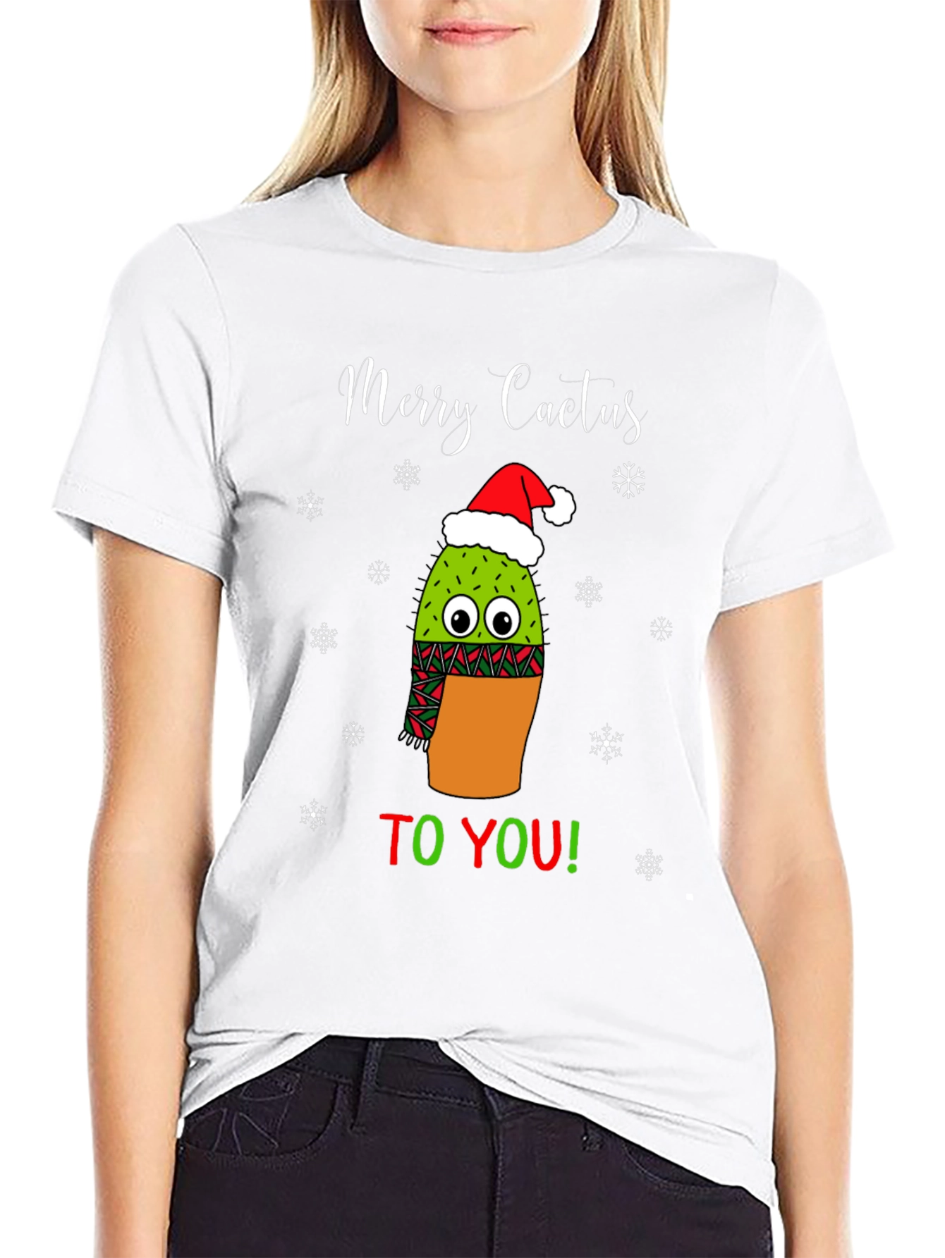 Camiseta Navideña Merry Cactus