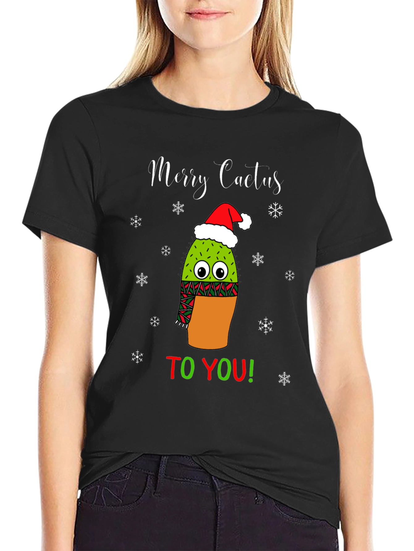 Camiseta Navideña Merry Cactus