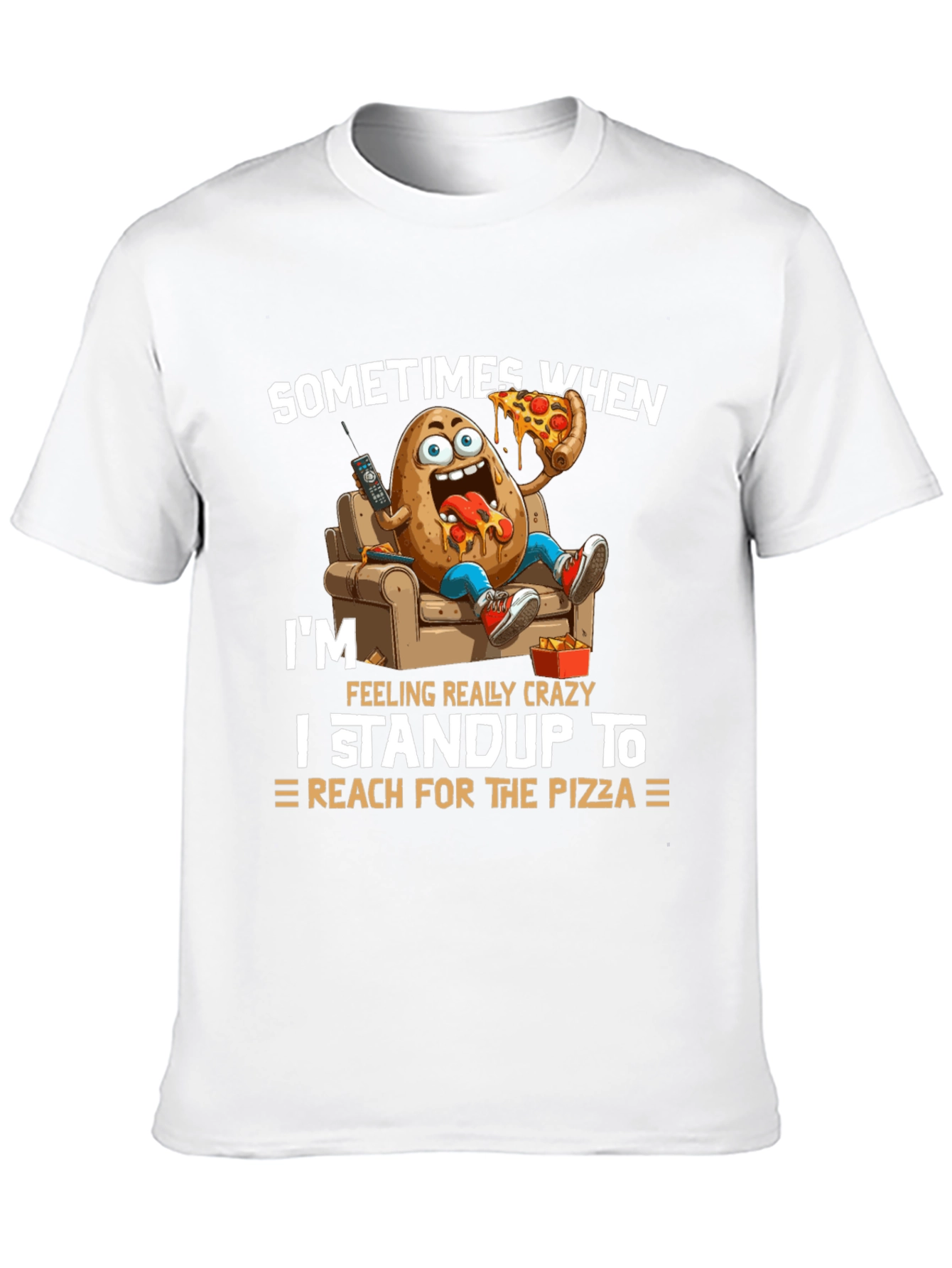 Camiseta Negra: Papa Adicto a la Pizza