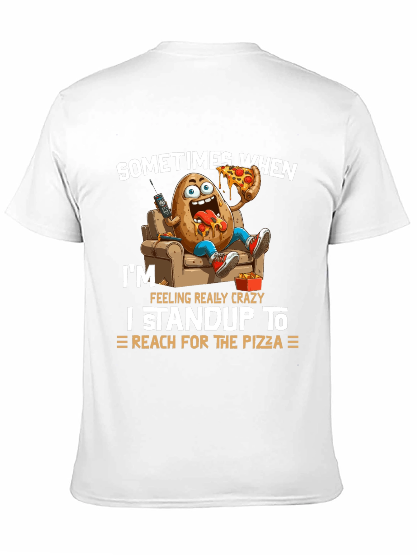 Camiseta Negra: Papa Adicto a la Pizza