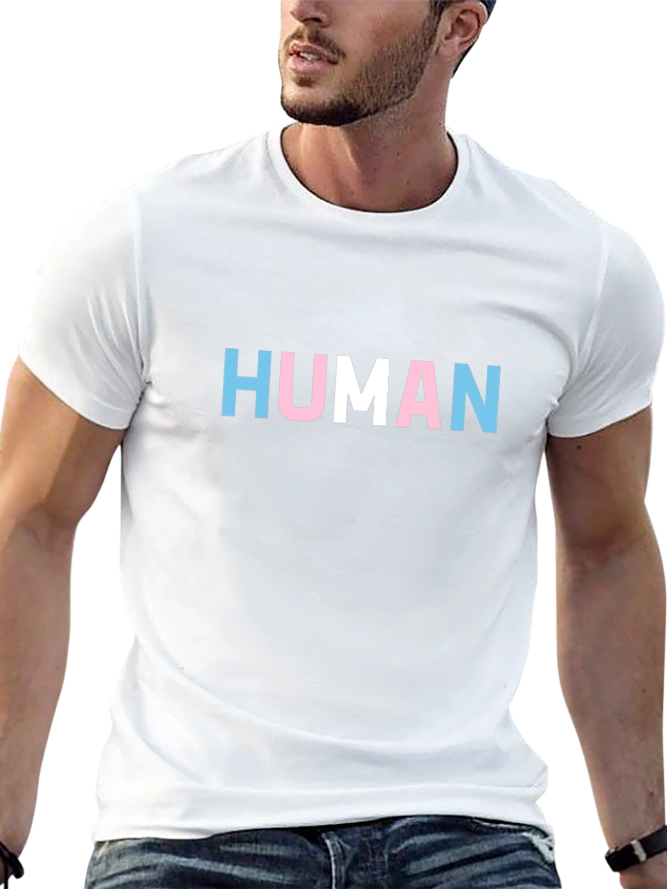 Camiseta Negra HUMAN Transgénero