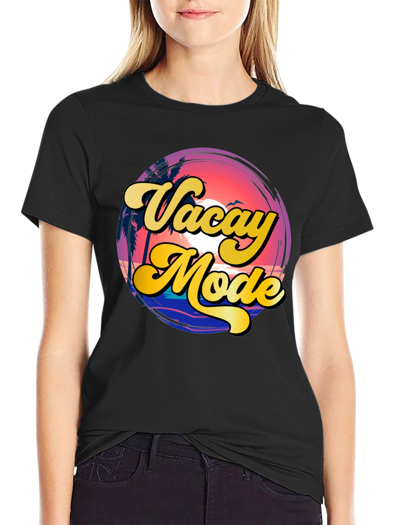 Camiseta Vacay Mode - Estilo Retro Veraniego