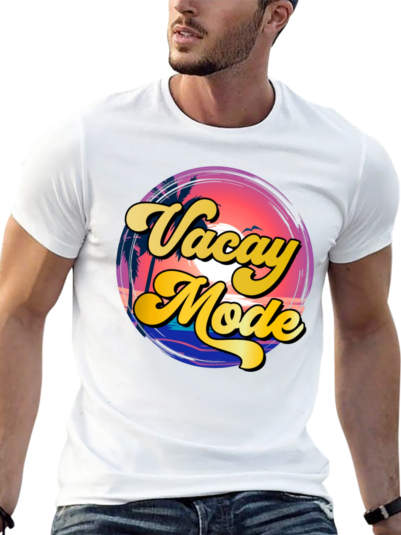 Camiseta Vacay Mode - Estilo Retro Veraniego