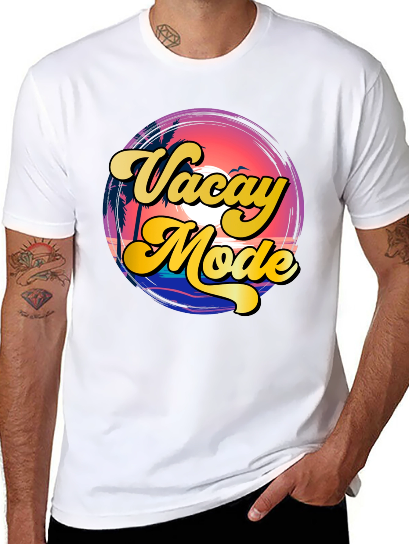 Camiseta Vacay Mode - Estilo Retro Veraniego