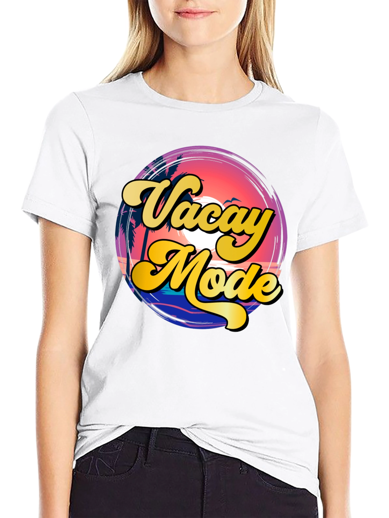 Camiseta Vacay Mode - Estilo Retro Veraniego
