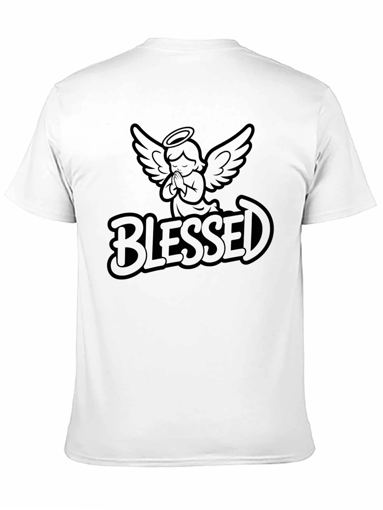 Camiseta Negra Blessed Angel
