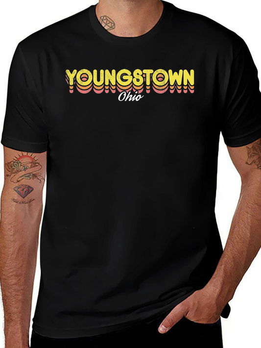 Camiseta Negra Vintage Youngstown Ohio