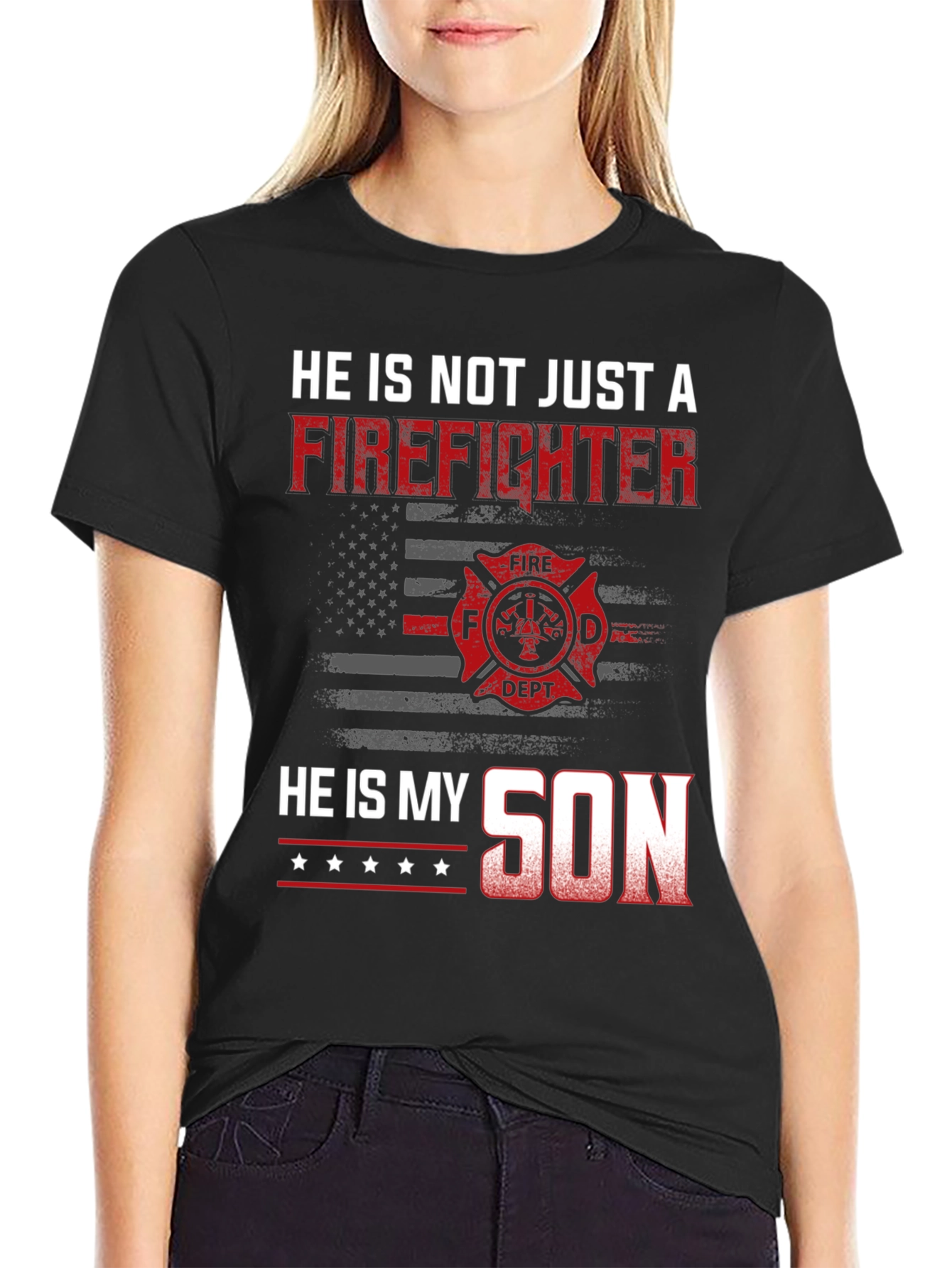 Camiseta Mi hijo bombero: Orgullo y valentía