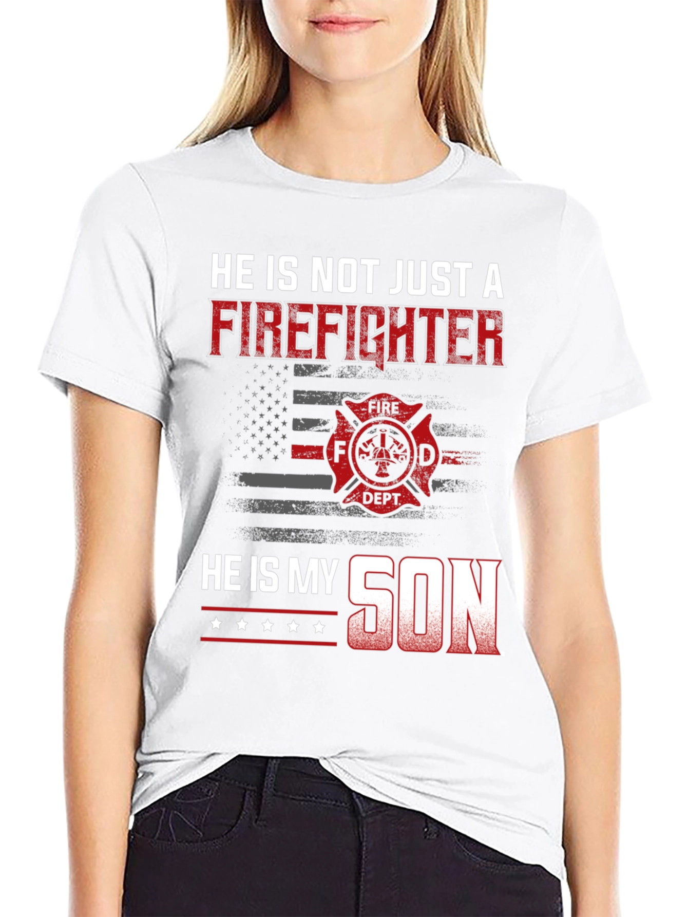 Camiseta Mi hijo bombero: Orgullo y valentía