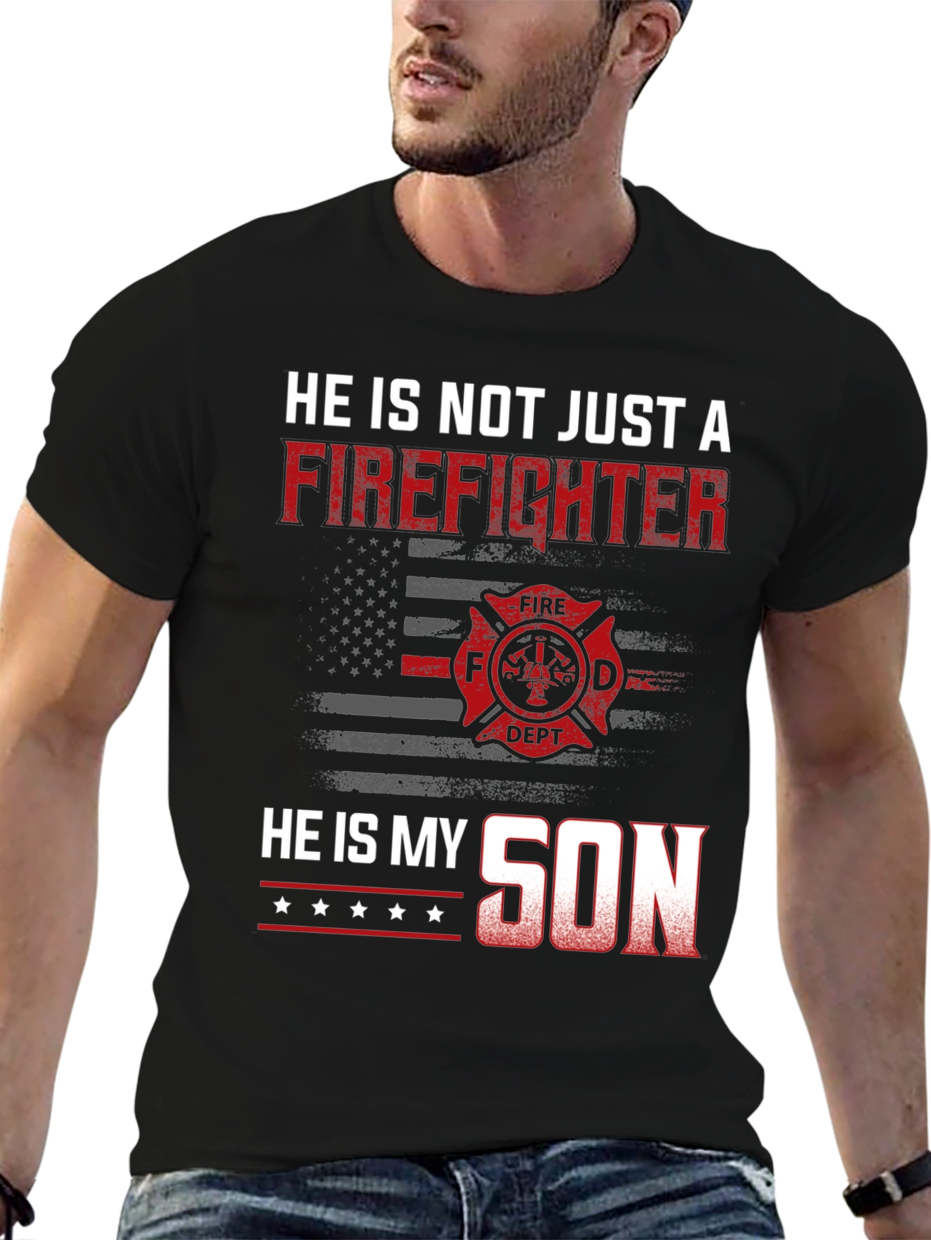 Camiseta Mi hijo bombero: Orgullo y valentía