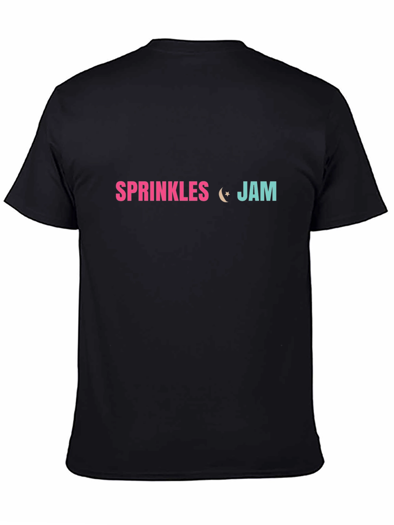 Camiseta Negra Sprinkles Jam Estampada
