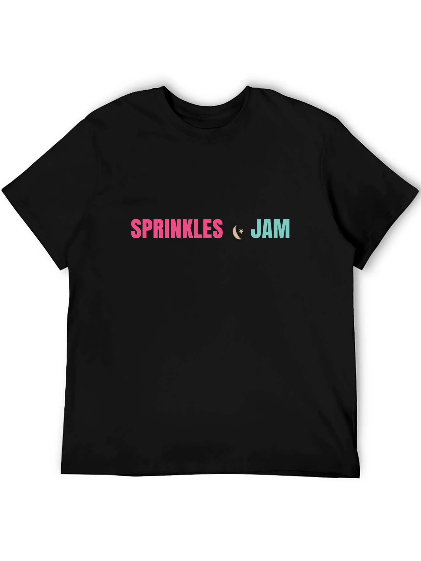 Camiseta Negra Sprinkles Jam Estampada