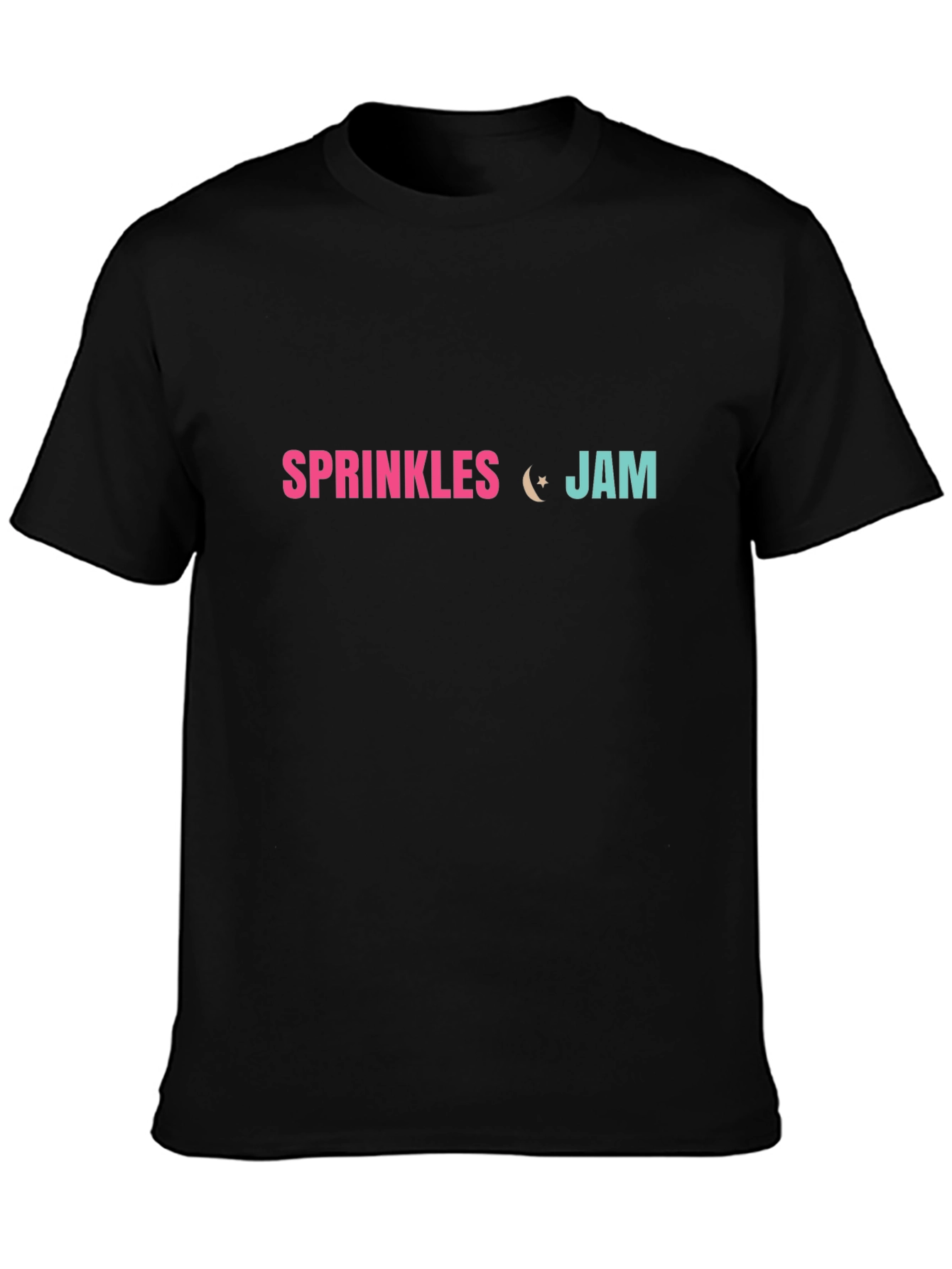 Camiseta Negra Sprinkles Jam Estampada