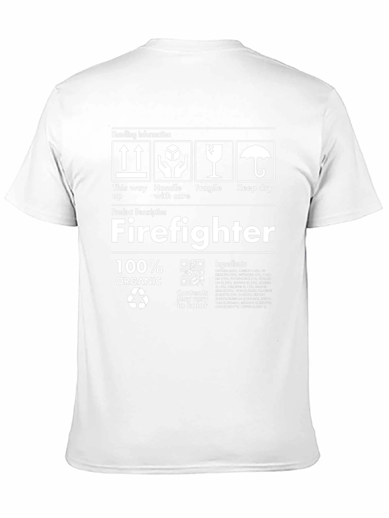 Camiseta Bombero 100% Orgánica