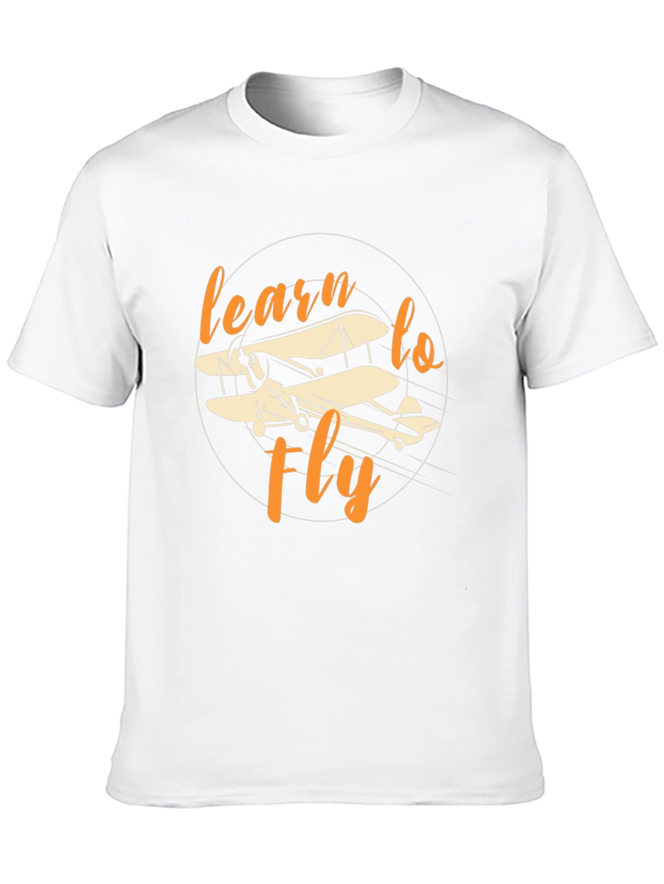 Camiseta Negra Aprende a Volar - Diseño Aviación