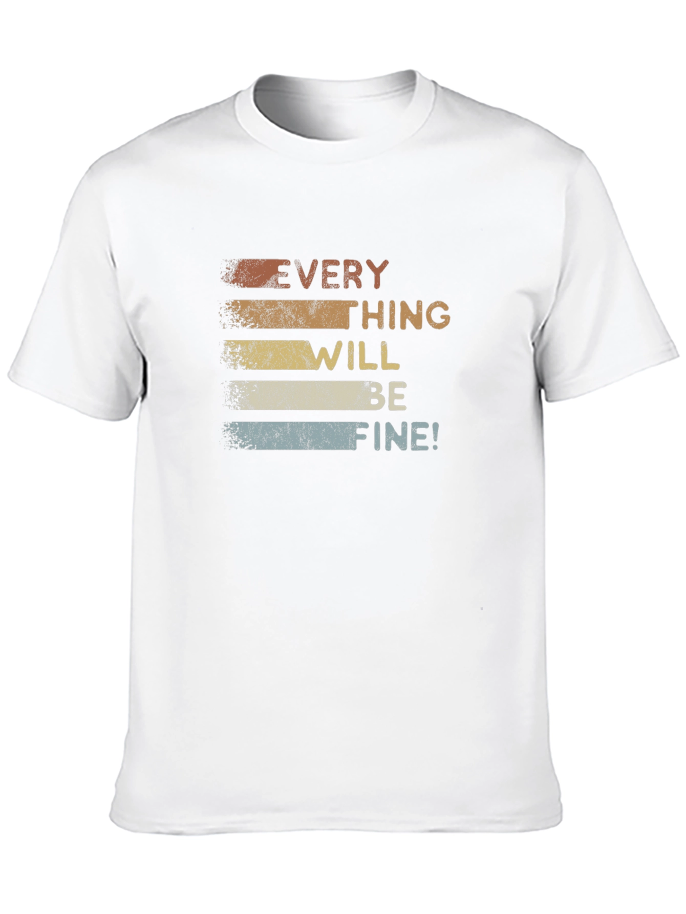 Camiseta Negra Retro: ¡Todo Estará Bien!