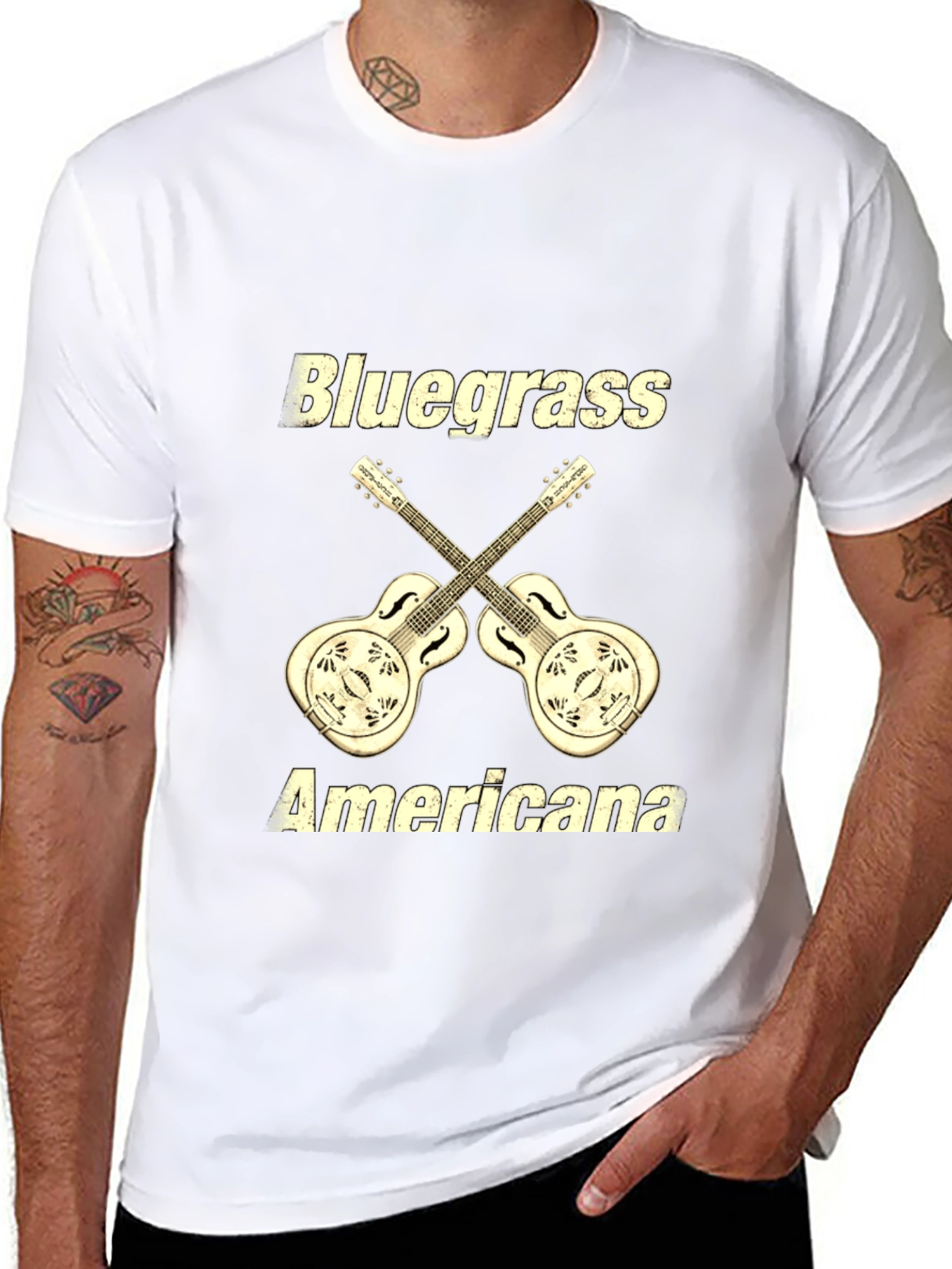 Camiseta Negra Bluegrass Americana