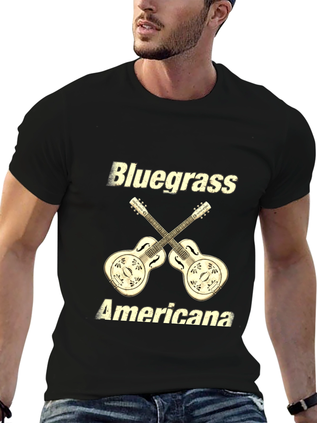 Camiseta Negra Bluegrass Americana