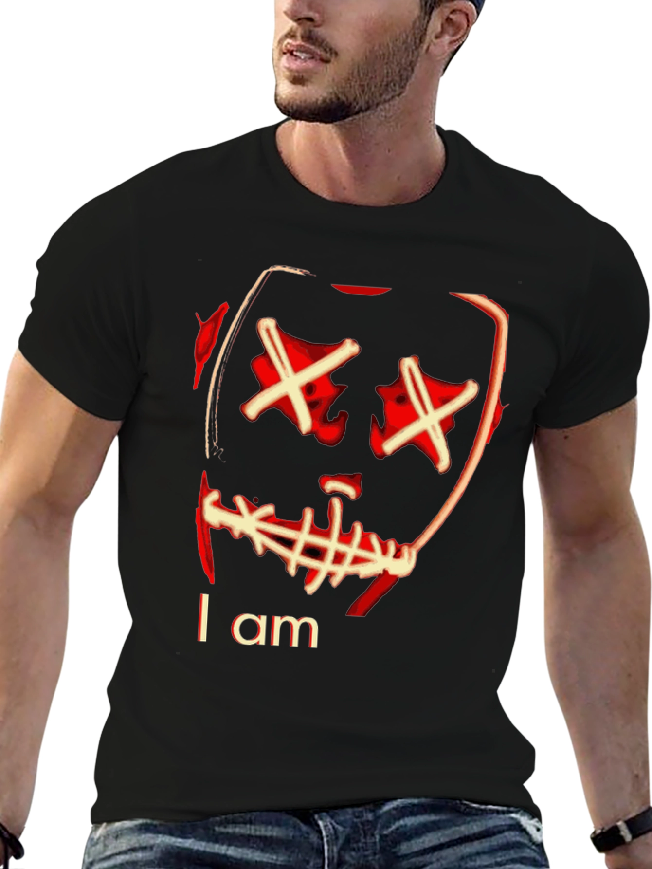 Camiseta Negra con Diseño Gráfico I am