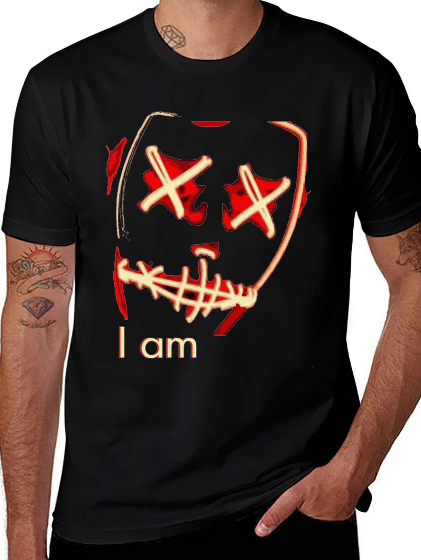 Camiseta Negra con Diseño Gráfico I am