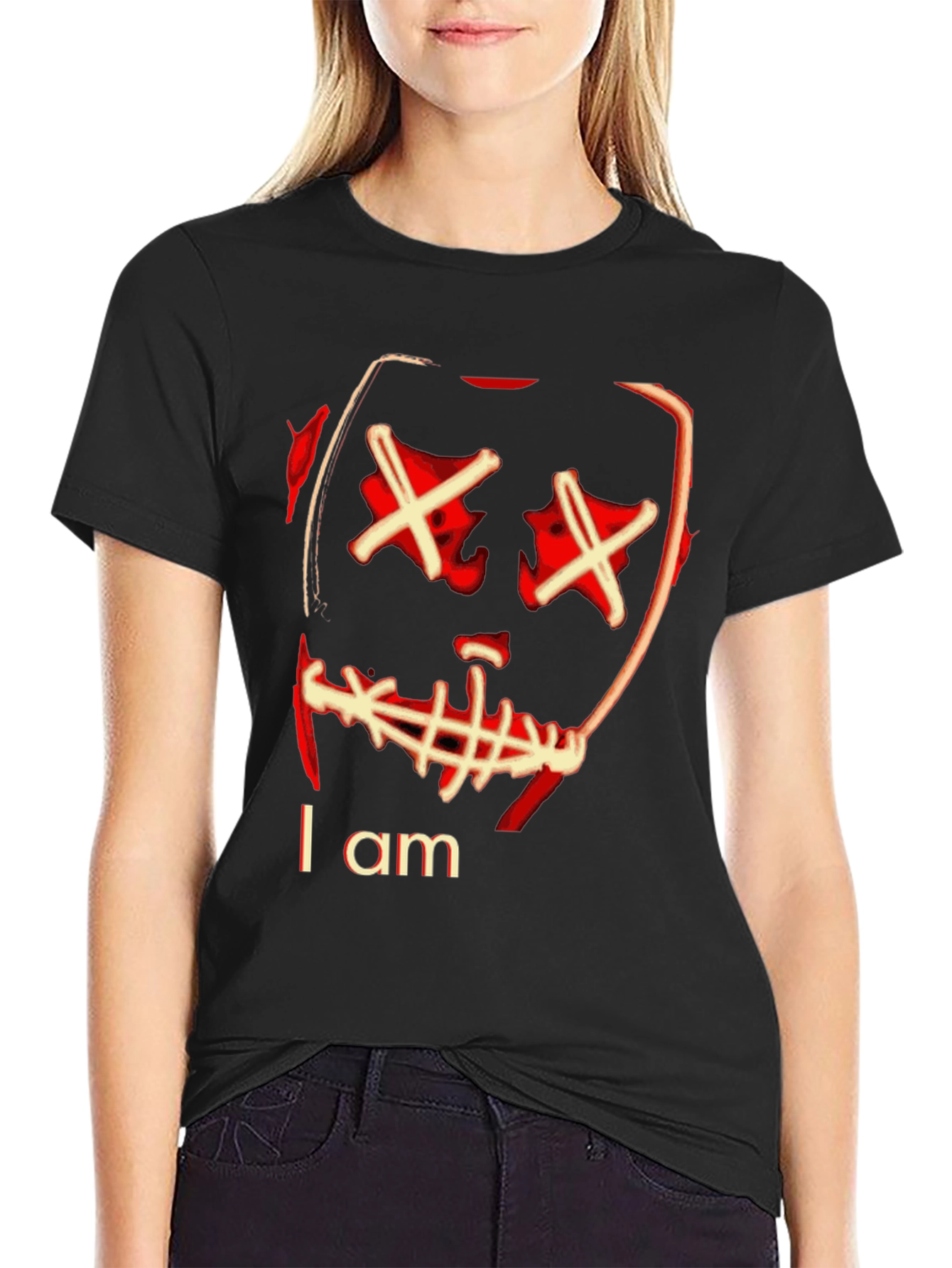 Camiseta Negra con Diseño Gráfico I am