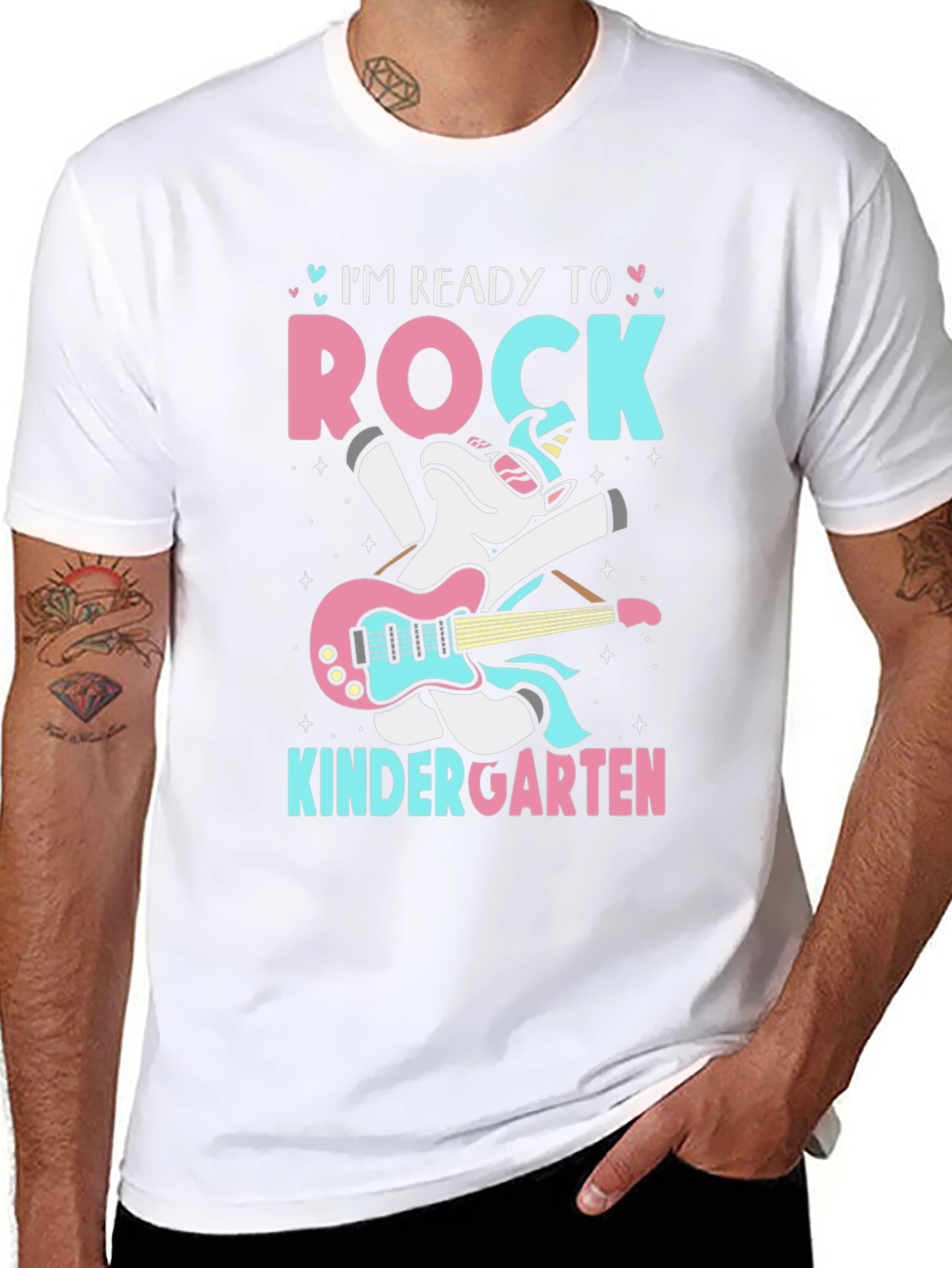 Camiseta Ready to Rock para Kindergarten
