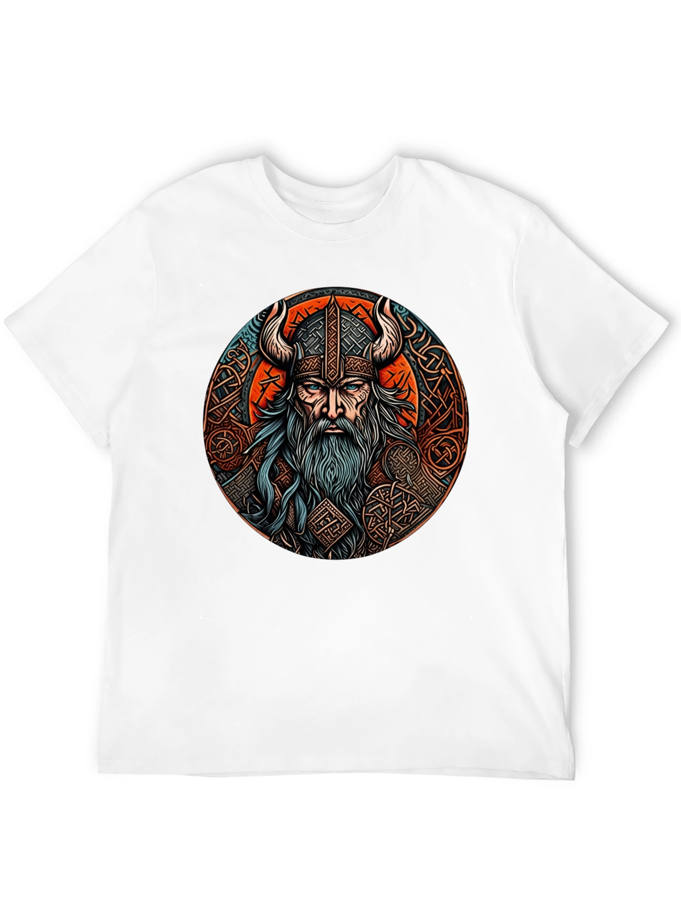 Camiseta Negra Vikingo Odin Diseño Épico