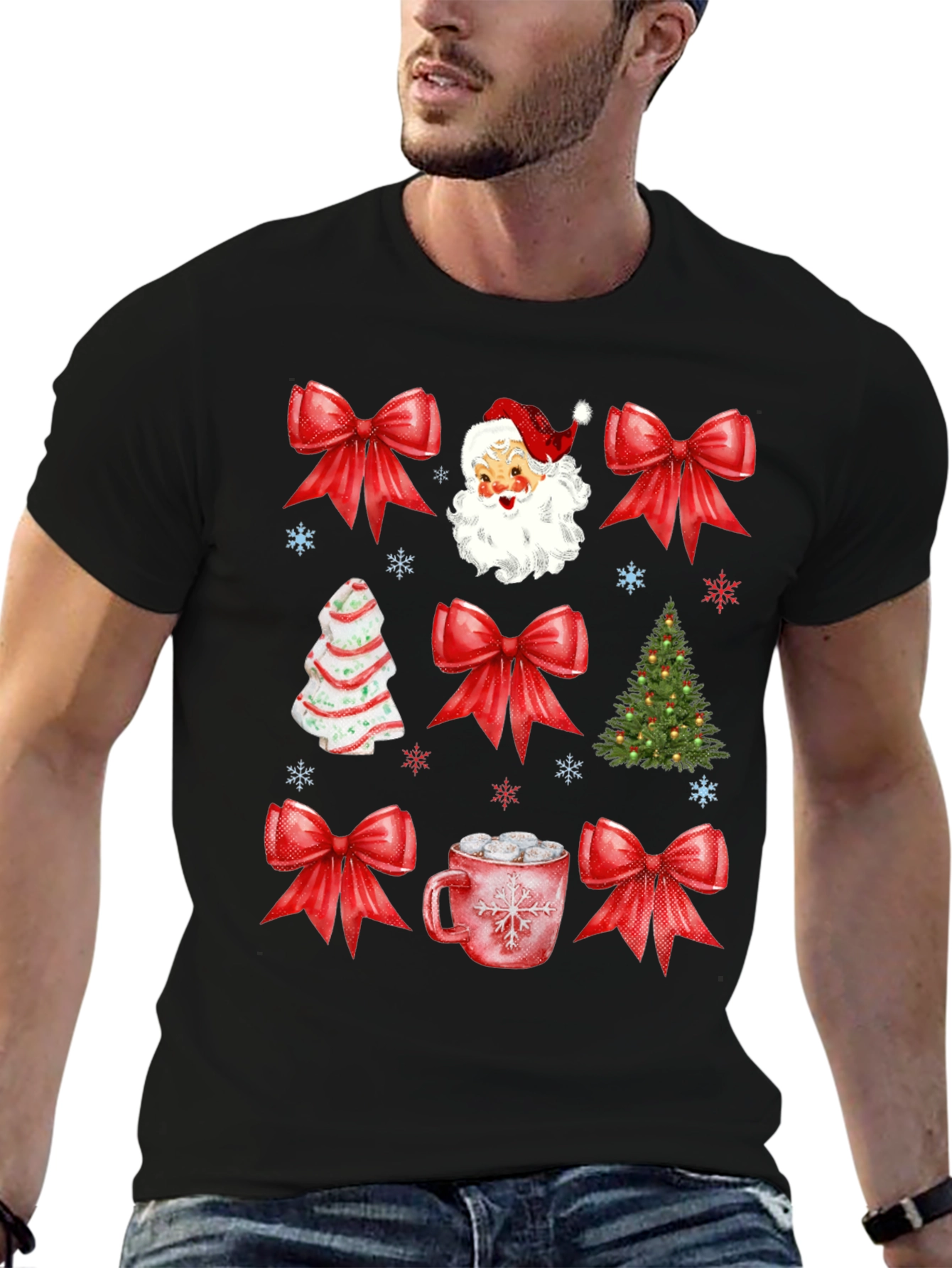 Camiseta Navideña con Diseño Festivo