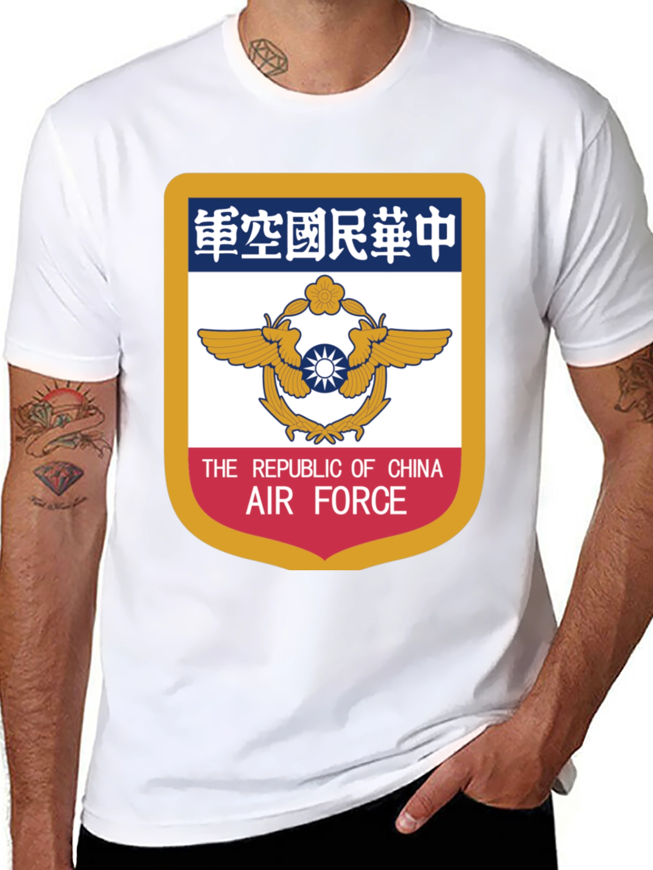 Camiseta Negra Fuerza Aérea República de China