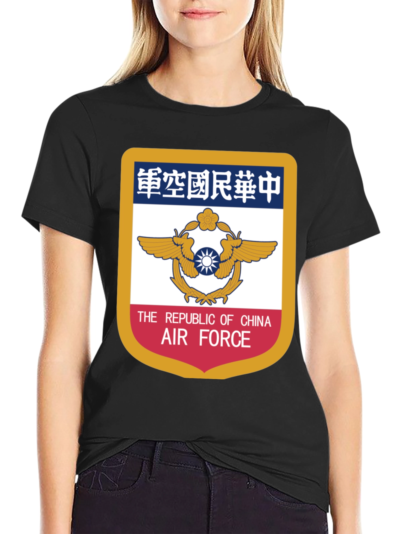 Camiseta Negra Fuerza Aérea República de China