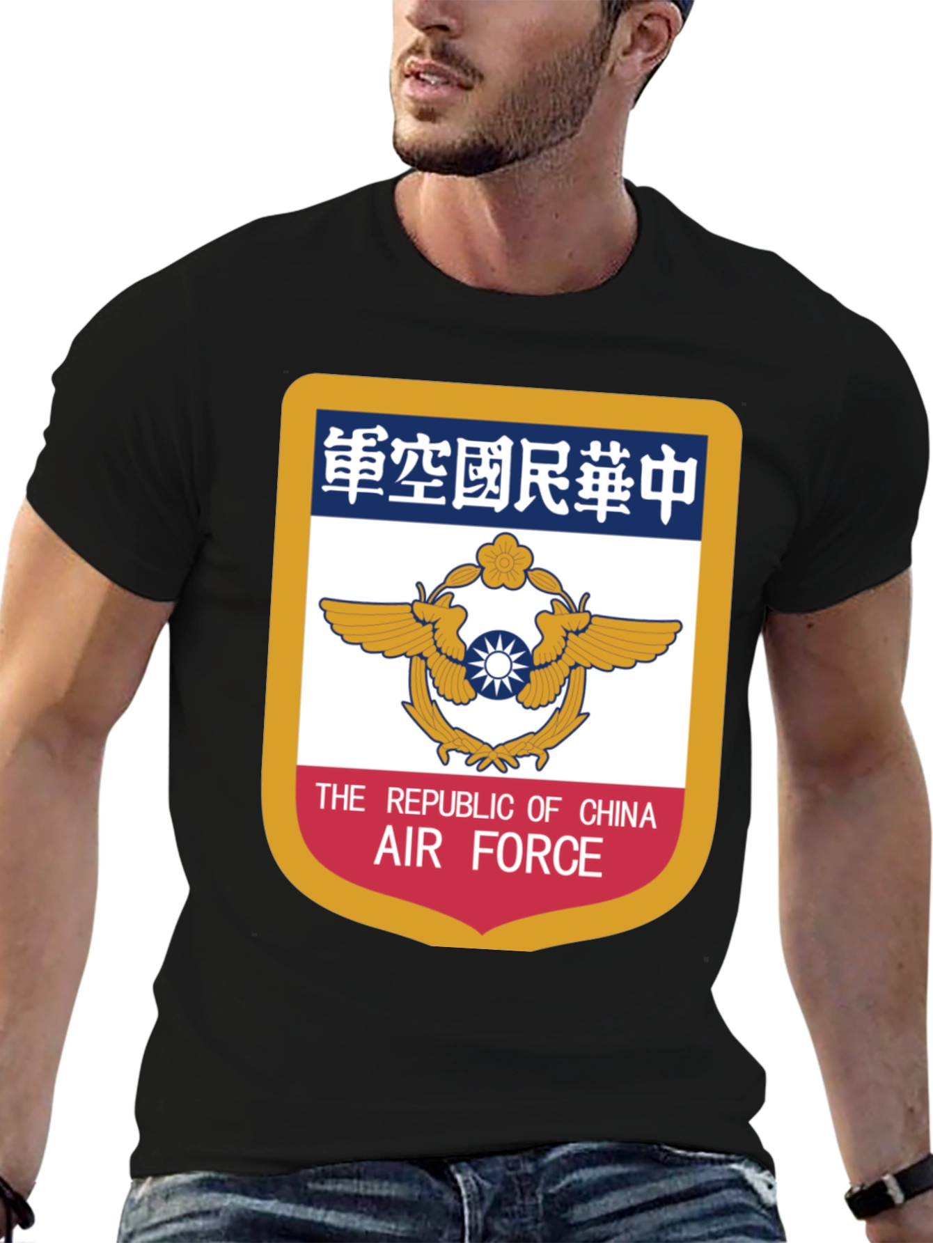 Camiseta Negra Fuerza Aérea República de China