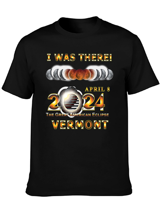Camiseta Eclipse Solar Vermont 2024 - ¡Yo Estuve Ahí!
