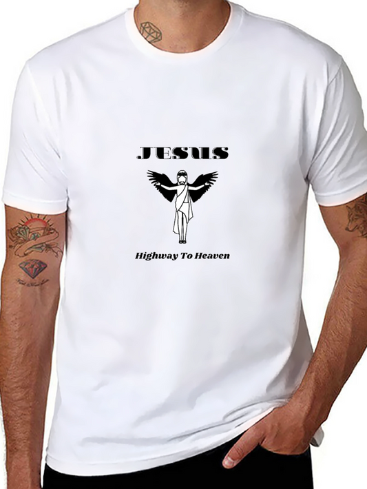 Camiseta Negra Jesús - Camino al Cielo