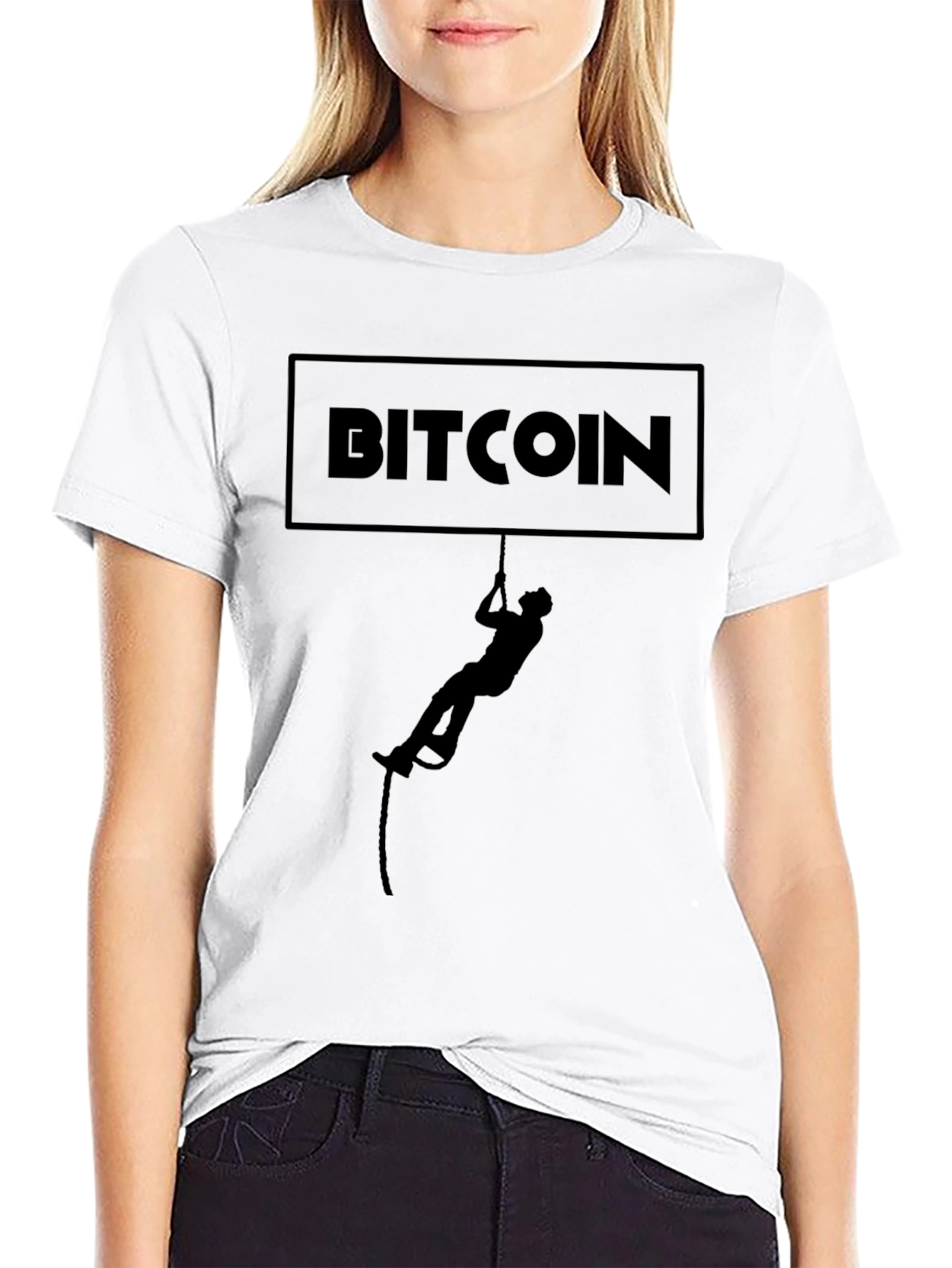 Camiseta Bitcoin Escalador - Crypto con Estilo