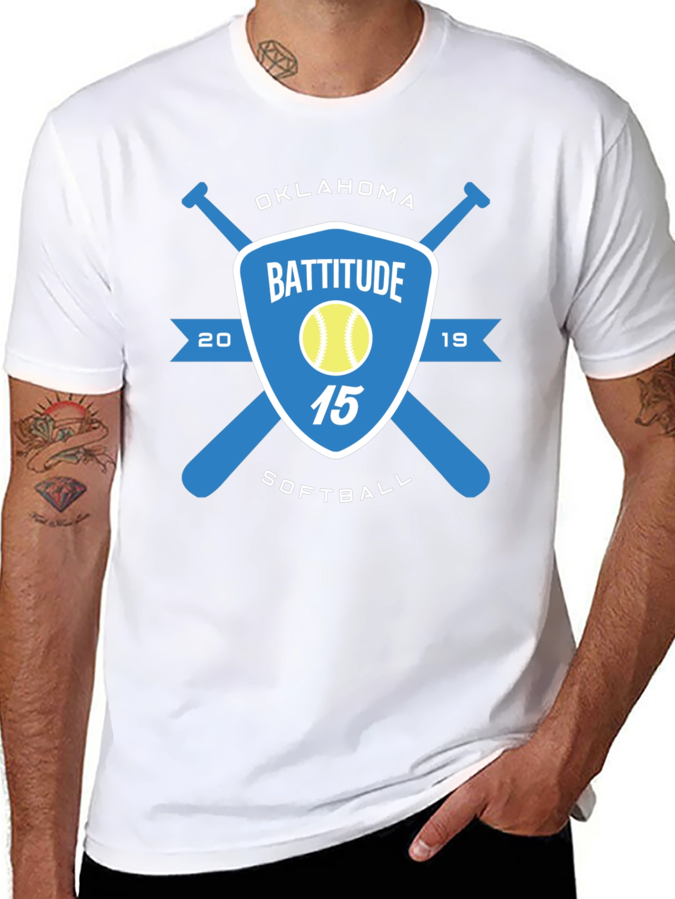Camiseta Negra de Béisbol Battitude